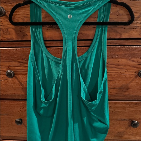 lululemon swiftly tech tank race length - 18 emerald ice - Picture 3 of 4